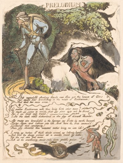Europe. A Prophecy, Plate 3, Preludium by William Blake